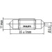 Festoon T10,5x38 LED 12V/1W 4000K | PHILIPS X-tremeUltinon/Vision | 39706230 Festoon T10,5x38 LED 12V/1W 4000K | PHILIPS X-tremeUltinon/Vision | 39706230