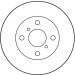 Bremsscheibe Toyota P.Paseo/Starlet/Tercel 1.0-1.5 89-99 | DF4007 Bremsscheibe Toyota P.Paseo/Starlet/Tercel 1.0-1.5 89-99 | DF4007