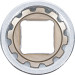 BGS Steckschlüssel-Einsatz Gear Lock | Antrieb Innenvierkant 12,5 mm (1/2"""") | SW 20 mm | 10220