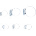 BGS Schlauchklemmen-Sortiment | Ø 4 - 45 mm | 6-tlg | 80855 BGS Schlauchklemmen-Sortiment | Ø 4 - 45 mm | 6-tlg | 80855