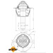 NRF Thermostat, Kühlmittel 725189 EASY FIT