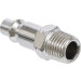 BGS Druckluft-Stecknippel | 6,3 mm (1/4"""") Außengewinde | USA / Frankreich | 7057 BGS Druckluft-Stecknippel | 6,3 mm (1/4"""") Außengewinde | USA / Frankreich | 7057