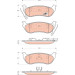 Bremsklötze HA | JEEP Cherokee,Wrangler 01 | GDB4139 Bremsklötze HA | JEEP Cherokee,Wrangler 01 | GDB4139