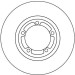 Bremsscheibe Mitsubishi P. Space Zahnradfelge 14 | DF4102