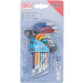 BGS Torx Winkelschlüssel-Satz Multicolour kurz mit Bohrung und Kugelkopf | 74463