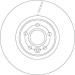 Bremsscheibe Volvo P. S40/V50 TRW SINGLE DF6676S Bremsscheibe Volvo P. S40/V50 TRW SINGLE DF6676S