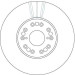 Bremsscheibe Toyota P TRW SINGLE DF4182S