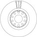 Bremsscheibe Vw S. A8 TRW SINGLE DF4125S