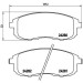 BREMBO Bremsklötze VA | FIAT Sedici SUZUKI SX4 06-14 | P 23 126 BREMBO Bremsklötze VA | FIAT Sedici SUZUKI SX4 06-14 | P 23 126