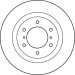 Bremsscheibe Mitsubishi P. Pajero 07 TRW SINGLE DF4943S