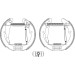 Satz Bremsbacken Skoda T. Octavia 1.6/1.8/1.9D/1.9Td 96 | 84052400 Satz Bremsbacken Skoda T. Octavia 1.6/1.8/1.9D/1.9Td 96 | 84052400