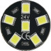 LED Glassockel R10W Ba15s 16x 2835 24V SMD Weiß LED Glassockel R10W Ba15s 16x 2835 24V SMD Weiß