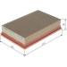Luftfilter | LAND ROVER | F 026 400 104 Luftfilter | LAND ROVER | F 026 400 104