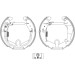 Satz Bremsbacken Opel Agila (H00) 1.0 12V, 1.2 16V 09.00-, 1.3 Cdti 08.03 | 84065200 Satz Bremsbacken Opel Agila (H00) 1.0 12V, 1.2 16V 09.00-, 1.3 Cdti 08.03 | 84065200