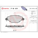 BREMBO Bremsklötze VA | CITROEN C5 01-17 | P 61 071 BREMBO Bremsklötze VA | CITROEN C5 01-17 | P 61 071