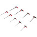 BGS Schraubendreher-Satz mit T-Griff und seitlicher Klinge T-Profil (für Torx) mit Bohrung T10 - T50 9-tlg BGS Do it yourself 7880