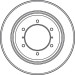 Bremsscheibe Hyundai T. Teracca TRW SINGLE DF4903S