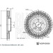 BLUE PRINT Bremsscheibe ADBP430036