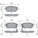 Bremsklötze | FIAT Tipo 15 | 0 986 424 042 Bremsklötze | FIAT Tipo 15 | 0 986 424 042