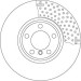 Bremsscheibe Bmw S. 1/2/3/4 10 TRW SINGLE DF6603S