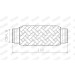Flexrohr ohne Rohr | DM 55 L 105mm | 10388 Flexrohr ohne Rohr | DM 55 L 105mm | 10388