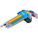 BGS Torx Winkelschlüssel-Satz Multicolour | mit Bohrung und Kugelkopf | 74464