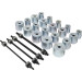 BGS Zug- und Druckhülsen-Satz | mit 4 Spindeln | 24-tlg | 1514 BGS Zug- und Druckhülsen-Satz | mit 4 Spindeln | 24-tlg | 1514