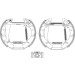 Satz Bremsbacken Vw Golf/Vento/Passat/Polo 88 | 84044705 Satz Bremsbacken Vw Golf/Vento/Passat/Polo 88 | 84044705