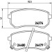 BREMBO Bremsklötze HA | HYUNDAI i10 KIA Picanto 04 | P 30 033 BREMBO Bremsklötze HA | HYUNDAI i10 KIA Picanto 04 | P 30 033