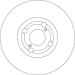 Bremsscheibe Toyota P. Corolla 1.4D-2.0 D-4D 02-07 | DF4317 Bremsscheibe Toyota P. Corolla 1.4D-2.0 D-4D 02-07 | DF4317