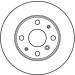 Bremsscheibe Daihatsu P. Charade 87-93 | DF2635 Bremsscheibe Daihatsu P. Charade 87-93 | DF2635