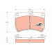 Bremsklötze VA | MAZDA 121,323 89 | GDB1024 Bremsklötze VA | MAZDA 121,323 89 | GDB1024