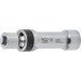 BGS Zündkerzen-Gelenkeinsatz Zwölfkant mit Haltefeder | Antrieb Innenvierkant 10 mm (3/8"""") | SW 18 mm | 6849