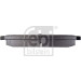 FEBI BILSTEIN Bremsbelagsatz, Scheibenbremse | 116299 FEBI BILSTEIN Bremsbelagsatz, Scheibenbremse | 116299