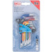 BGS Torx Winkelschlüssel-Satz Multicolour kurz mit Kugelkopf | 74466