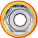 BGS VDE-Steckschlüssel-Einsatz Sechskant | Antrieb Innenvierkant 12,5 mm (1/2"""") | SW 24 mm | 72074 BGS VDE-Steckschlüssel-Einsatz Sechskant | Antrieb Innenvierkant 12,5 mm (1/2"""") | SW 24 mm | 72074