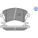 Bremsbelagsatz Toyota P. Corolla 00-07 Mit Sensor | 025 237 6617/W Bremsbelagsatz Toyota P. Corolla 00-07 Mit Sensor | 025 237 6617/W