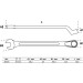 BGS Maul-Ringschlüssel, gekröpft | SW 55 mm | 30155 BGS Maul-Ringschlüssel, gekröpft | SW 55 mm | 30155