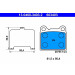 Bremsbelagsatz Volvo T. 850 2.0-2.4/2.5 Tdi 91-96 | 13.0460-3403.2 Bremsbelagsatz Volvo T. 850 2.0-2.4/2.5 Tdi 91-96 | 13.0460-3403.2