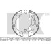 Handbremsbacken Kia Carnival 06 | 2735807 Handbremsbacken Kia Carnival 06 | 2735807