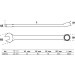 BGS Maul-Ringschlüssel | extra lang | SW 21 mm | 1229-21 BGS Maul-Ringschlüssel | extra lang | SW 21 mm | 1229-21