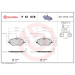 BREMBO Bremsklötze VA | CITROEN C5, C6 PEUGEOT 407, 607 05-12 | P 61 078 BREMBO Bremsklötze VA | CITROEN C5, C6 PEUGEOT 407, 607 05-12 | P 61 078
