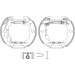 Satz Bremsbacken Fiat T. Punto Ii 09/99 - (180X32mm / Mit Abs) Shoe Kit Pro 84054401