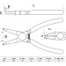 BGS Sprengringzange | gebogen | für Innensprengringe | 180 mm | 434 BGS Sprengringzange | gebogen | für Innensprengringe | 180 mm | 434