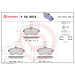 BREMBO Bremsklötze VA MERCEDES C,E-Klasse 07 XTRA LINE P 50 067X