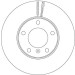 Bremsscheibe Db P. W460/463 TRW SINGLE DF6478S
