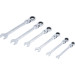 BGS Ratschenring-Maulschlüssel-Satz | flexible Köpfe | SW 8 - 19 mm | 6-tlg | 30004 BGS Ratschenring-Maulschlüssel-Satz | flexible Köpfe | SW 8 - 19 mm | 6-tlg | 30004