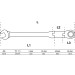 BGS Doppelgelenk-Ratschenring-Maulschlüssel | abwinkelbar | SW 13 mm | 6173 BGS Doppelgelenk-Ratschenring-Maulschlüssel | abwinkelbar | SW 13 mm | 6173