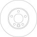 Bremsscheibe Vw P. T5 03 TRW SINGLE DF4309S