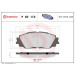 BREMBO Bremsklötze VA | LEXUS UX TOYOTA Charmy 17 | P 83 172 BREMBO Bremsklötze VA | LEXUS UX TOYOTA Charmy 17 | P 83 172
